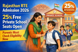 Rajasthan RTE Admission 2026 25 Free Private School Seats Open – Check Eligibility Now