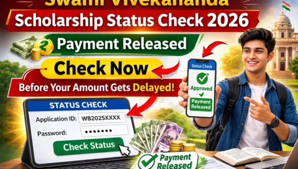 swami vivekananda scholarship status check 2026 payment released svmcm status check online west bengal scholarship status