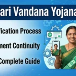 Mahatari Vandana Yojana eKYC Chhattisgarh verification process and payment continuity guide showing woman holding phone and digital verification icons